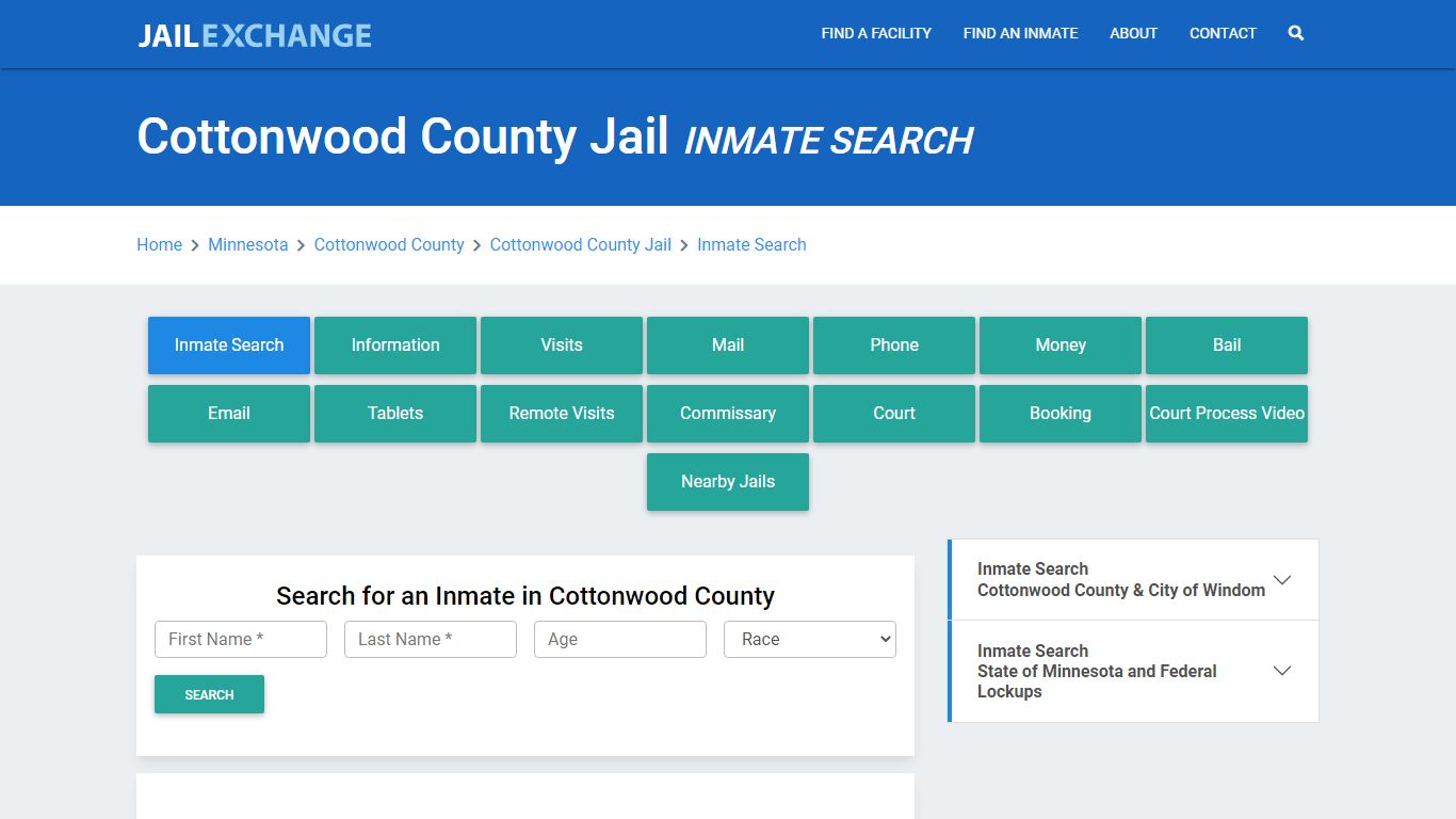 Cottonwood County Jail, MN Inmate Search: Roster & Mugshots